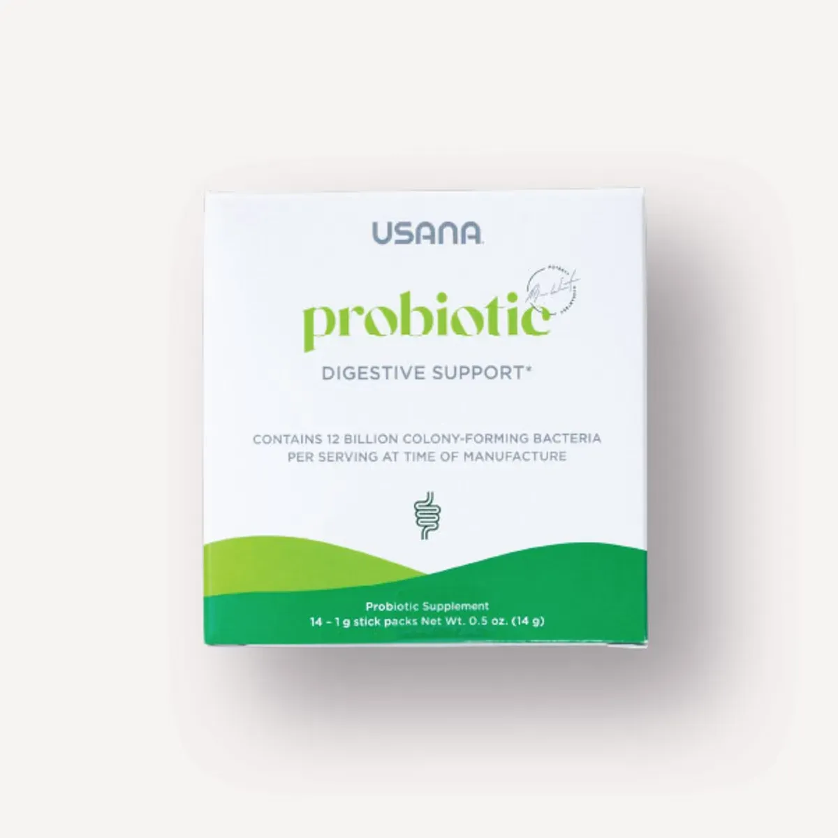 Official packaging for USANA Probiotic (Single).