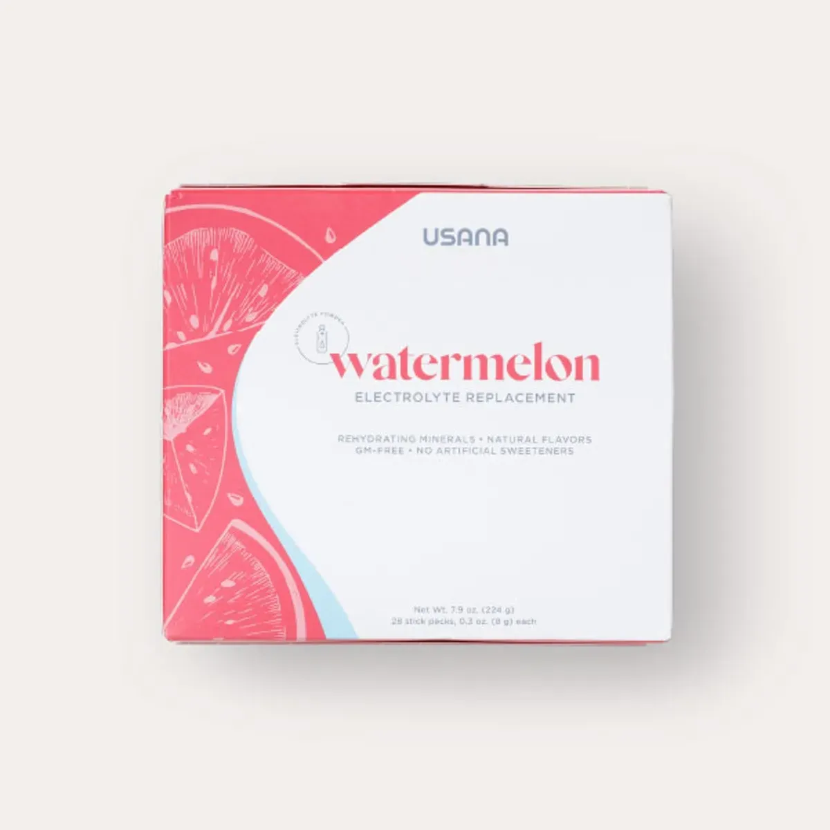 Official packaging for Electrolyte Replacement.