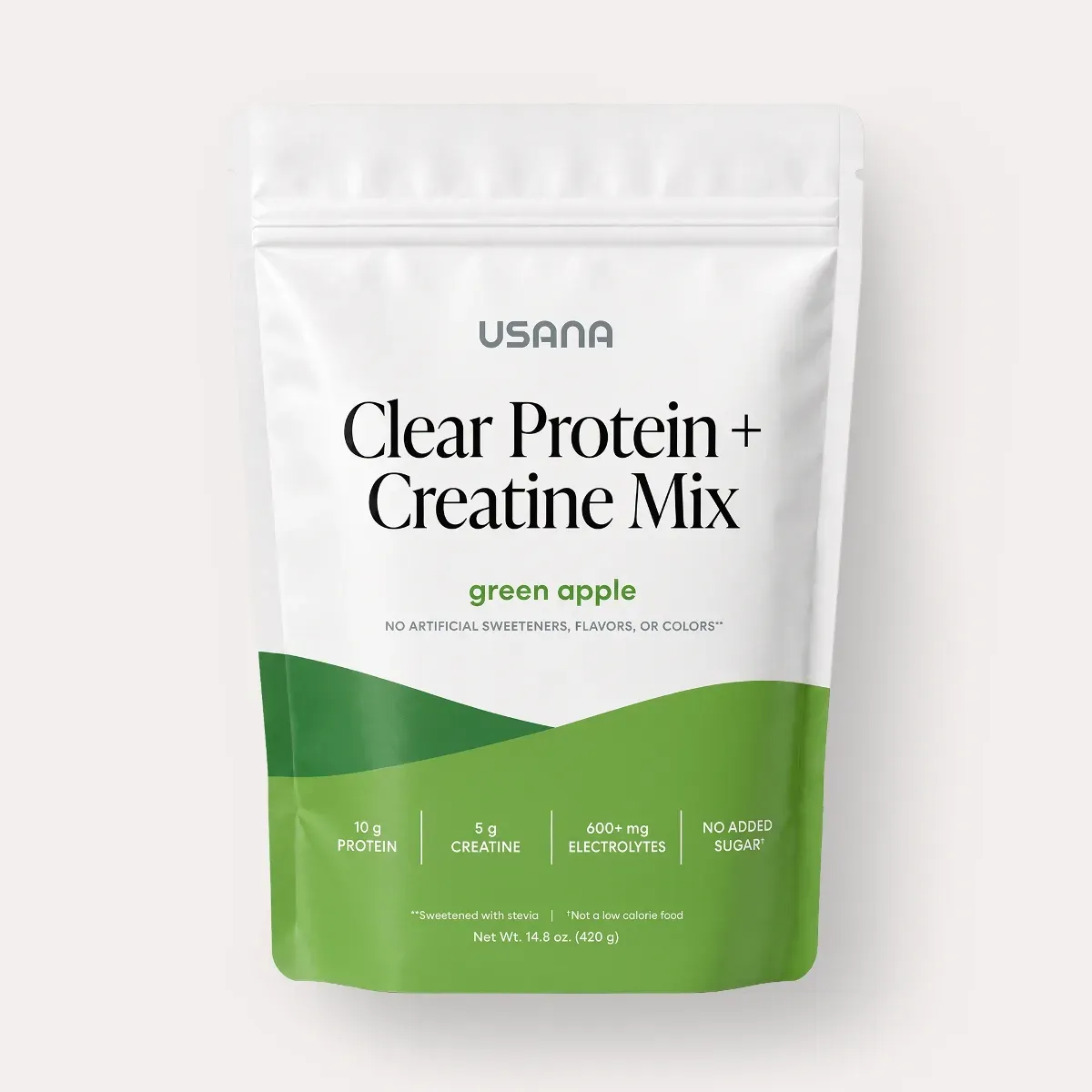 Official packaging for Clear Protein + Creatine Mix (20 Serving Bag).