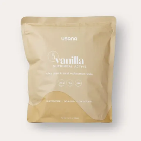 Official packaging for Nutrimeal Active Vanilla (14 Serving Bag).