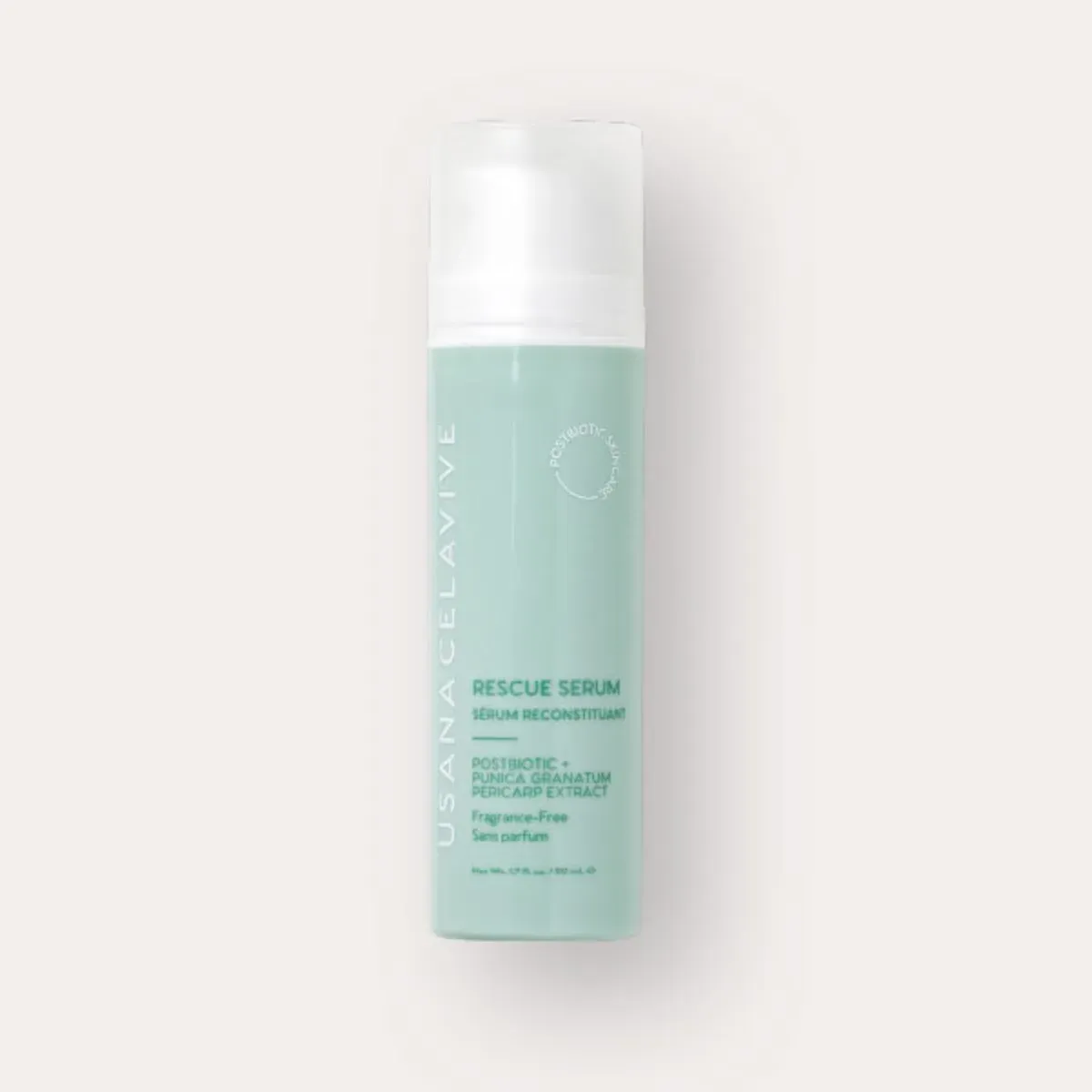 Official packaging for Celavive Postbiotic Rescue Serum.